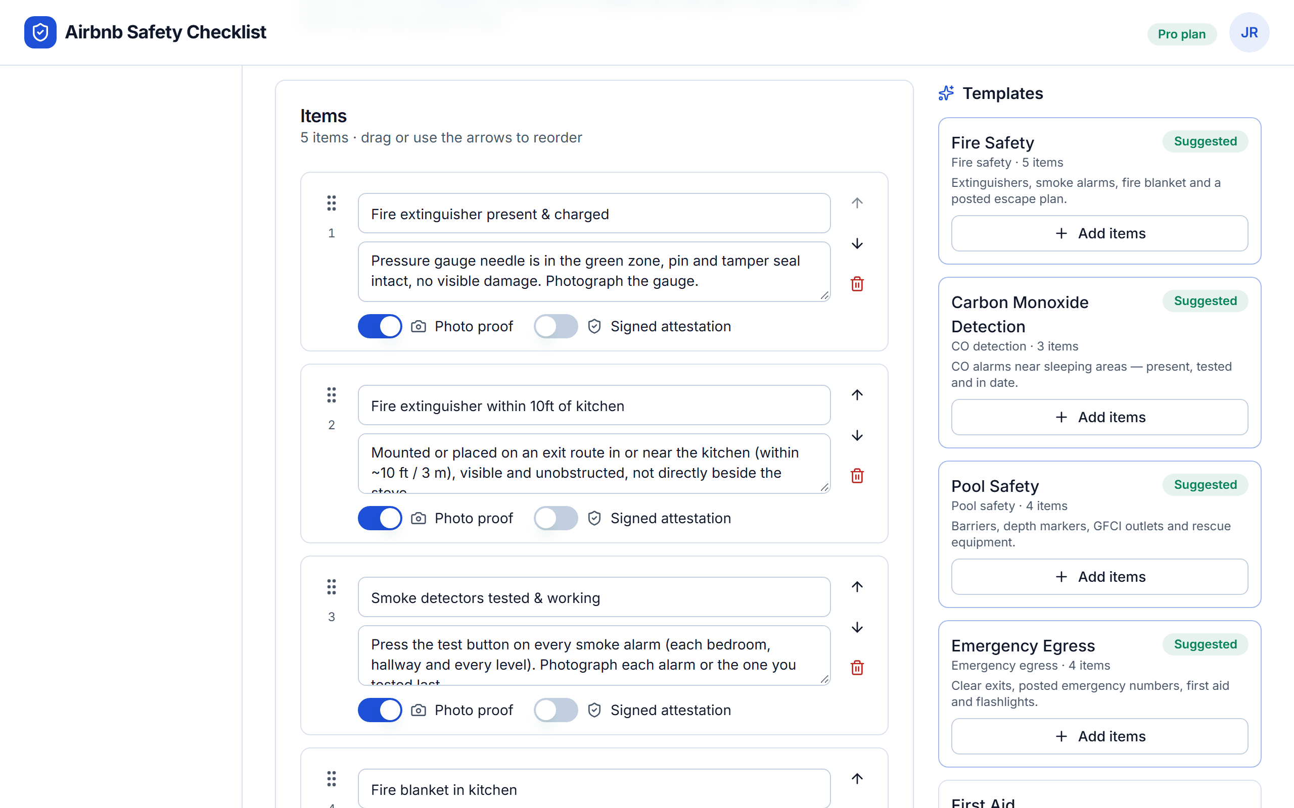 Airbnb fire safety checklist template for short term rental hosts